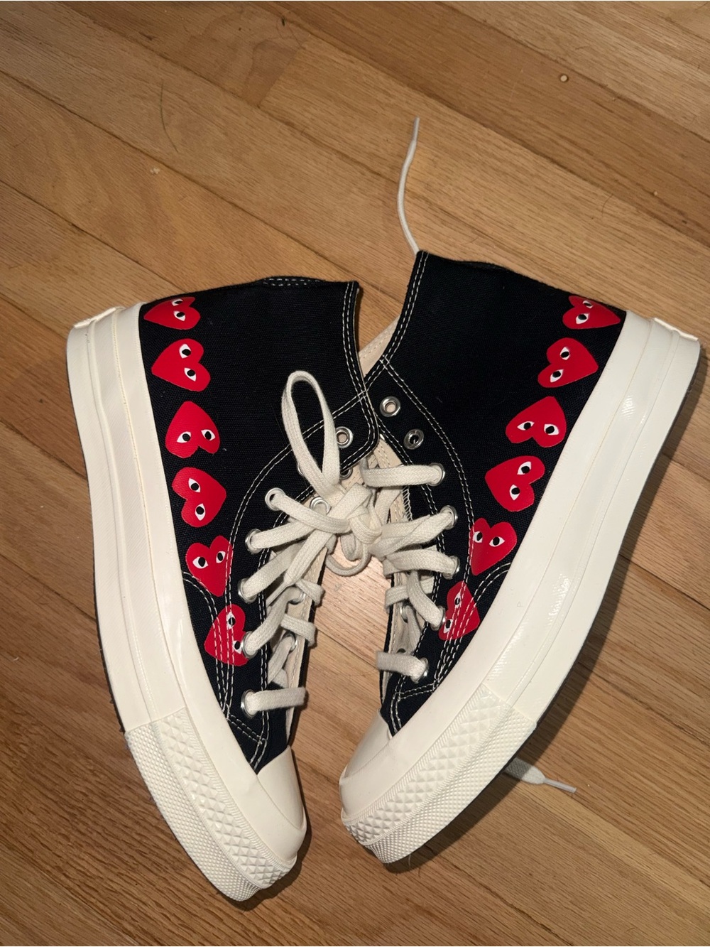 Kids' Black Chuck 70 High 'Multi Heart' Sneakers